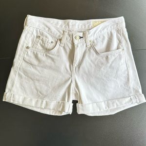 Rag & Bone white denim shorts